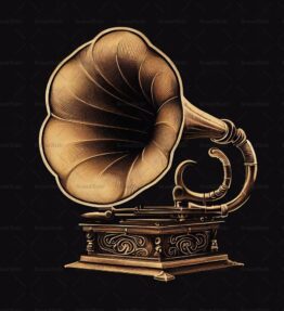 Antiker Grammophon